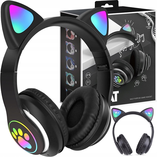 Picture of Suchawki dziecice RGB z uszkami, czarne