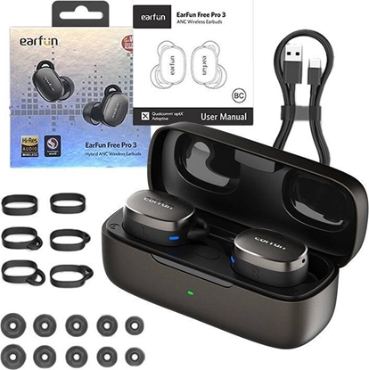 Picture of Earfun Earphones TWS EarFun Free Pro 3, ANC (black)