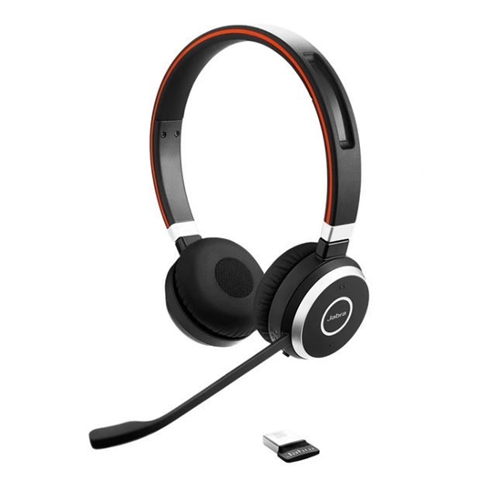 Picture of Jabra Evolve 65 TE Austiņas Vadu & Bezvadu Birojs / zvanu centrs USB Type-A Bluetooth Melns
