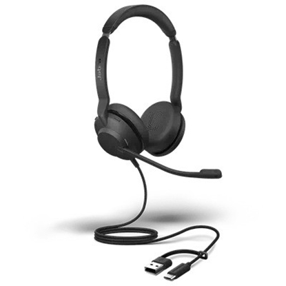 Attēls no Jabra Evolve2 30 - SE Austiņas Vadu Birojs / zvanu centrs USB Type-C / USB Type-A Melns