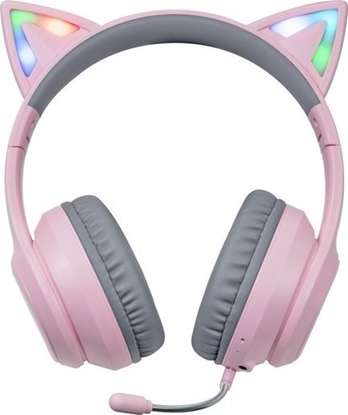Attēls no Suchawki Foxxray Foxxray FXR-HAB-10 PK DazzleCat Low-Latency Gaming Headset Wireless Grey/Pink