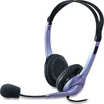 Picture of Suchawki Genius Genius HS-04S, suchawki z mikrofonem, regulacja gonoci, czarno-srebrna, 1x 3.5 mm jack