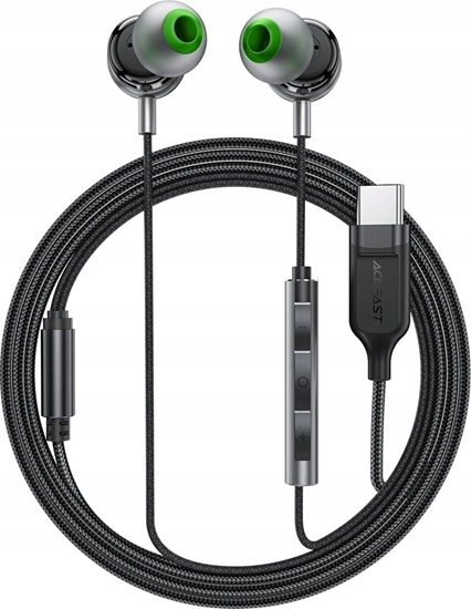 Picture of Suchawki przewodowe Acefast L5 dokanaowe USB-C 1.2m - czarne