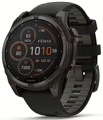 Attēls no SMARTWATCH FENIX 8 SAPP. SOLAR/BLACK/GRAY 010-02906-11 GARMIN