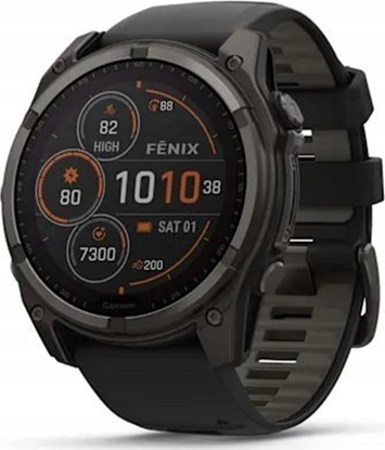 Attēls no SMARTWATCH FENIX 8 SAPP. SOLAR/BLACK/GRAY 010-02907-11 GARMIN