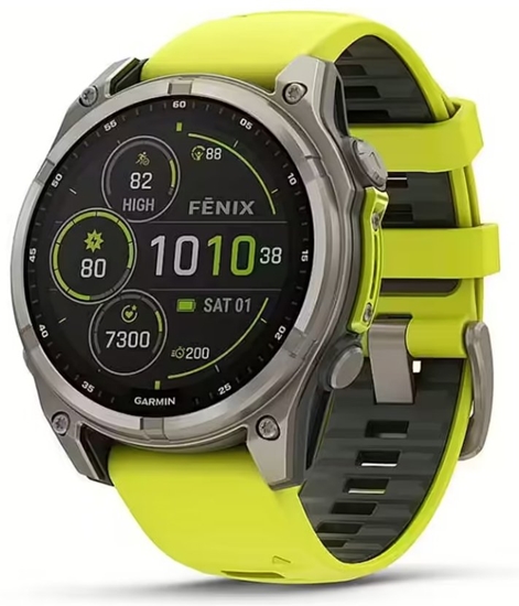 Picture of SMARTWATCH FENIX 8 SAPP. SOLAR/YELLOW 010-02906-21 GARMIN