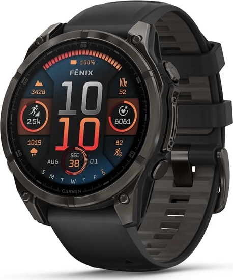 Изображение SMARTWATCH FENIX 8 SAPPHIRE/BLACK/GRAY 010-02904-21 GARMIN