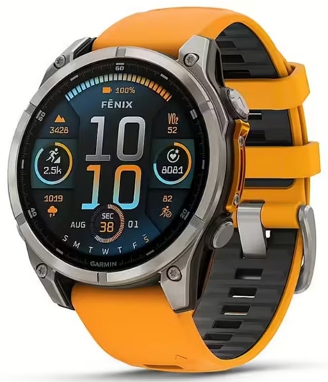 Picture of SMARTWATCH FENIX 8 SAPPHIRE/ORANGE 010-02904-11 GARMIN