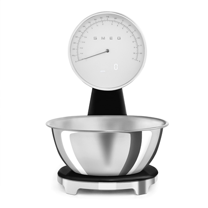 Picture of SMEG ANALOG AND DIGITAL KITCHEN SCALE BLACK KSF01BLWW