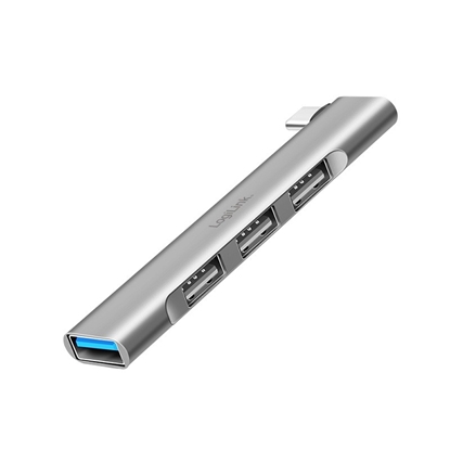 Picture of Smukły HUB USB-C do 1x USB-A 3.0 3xUSB-A 2.0 