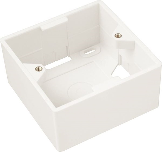 Picture of Solarix podtynkowe gniazdo SX9 biay 80 x 80 x 32mm