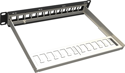 Picture of Solarix Uniwersalny nieoblozony patch panel 10" 1U dla 12 keystoów Solarix