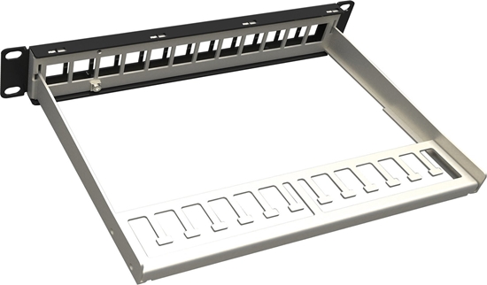 Изображение Solarix Uniwersalny nieoblozony patch panel 10" 1U dla 12 keystoów Solarix