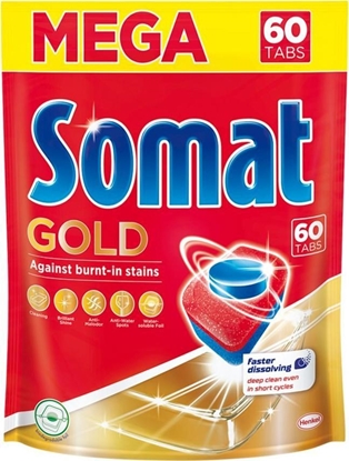 Attēls no Somat SOMAT GOLD Tabletki do zmywarki 60szt