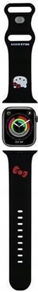 Picture of Sourcing Hello Kitty HKAWLSCHBLK Apple Watch Strap 42/44/45/49mm black/black strap Silicone Kitty Head