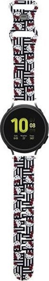 Picture of Sourcing Hello Kitty Universal Strap HKUWMSDIESK Silicone Heads & Stripes black/black strap 20mm