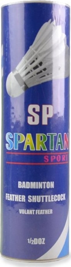 Picture of Spartan Lotki/Piki do Badmintona Spartan Naturalne Pióra 6 szt.
