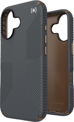 Attēls no Speck Speck Presidio2 Grip - Etui iPhone 16 (Charcoal Grey / Cool Bronze / White)