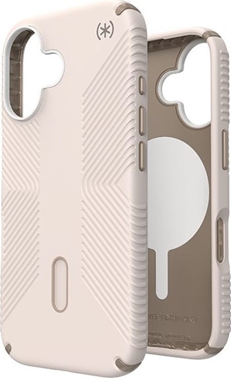 Изображение Speck Speck Presidio2 Grip ClickLock & MagSafe - Etui iPhone 16 (Bleached Bone / Heirloom Gold / Hazel Brown)