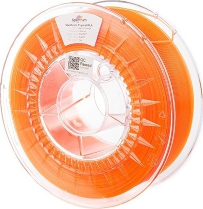 Attēls no Spectrum Filament Spectrum PLA Crystal 1,75mm 1kg - Neon Orange}