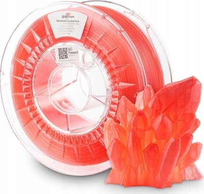 Attēls no Spectrum Filament Spectrum PLA Crystal 1,75mm 1kg - Raspberry Red}