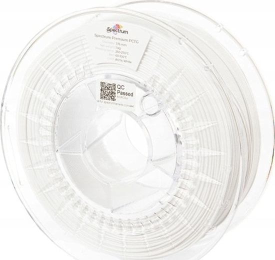Picture of Spectrum Spectrum 3D filament, Premium PCTG, 1,75mm, 1000g, 80660, arctic white