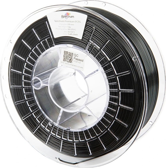 Picture of Spectrum Spectrum 3D filament, Premium PCTG, 1,75mm, 1000g, 80665, traffic black