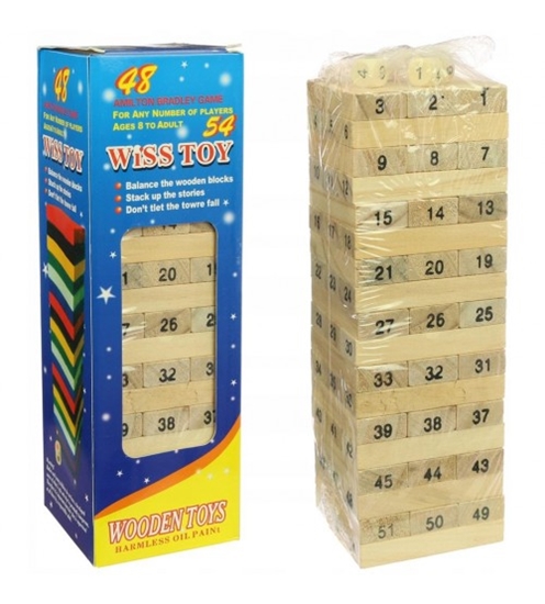 Picture of Spēle galda koka Jenga 20x7x7 cm CHT24084B07