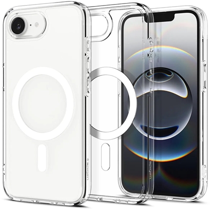 Attēls no Spigen Crystal Hybrid MagSafe, clear white - iPhone 16e