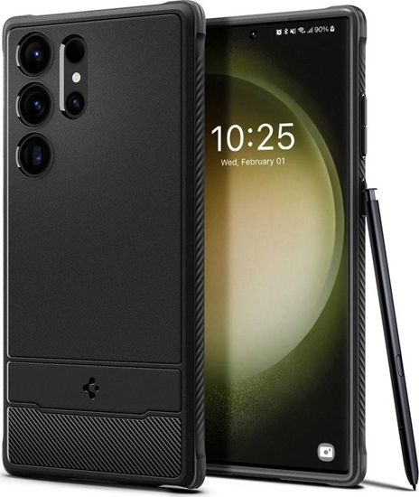 Изображение Spigen Etui Spigen Rugged Armor Samsung Galaxy S23 Ultra Matte Black