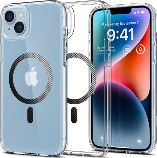 Picture of Spigen Etui Spigen Ultra Hybrid Mag MagSafe Apple iPhone 14 Plus Carbon Fiber