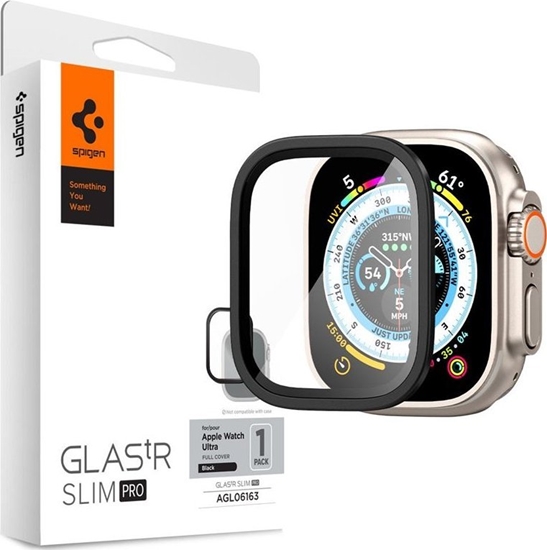 Picture of Spigen Glass tR Slim Pro 1 Pack, black - Apple Watch Ultra 2/Ultra 49mm