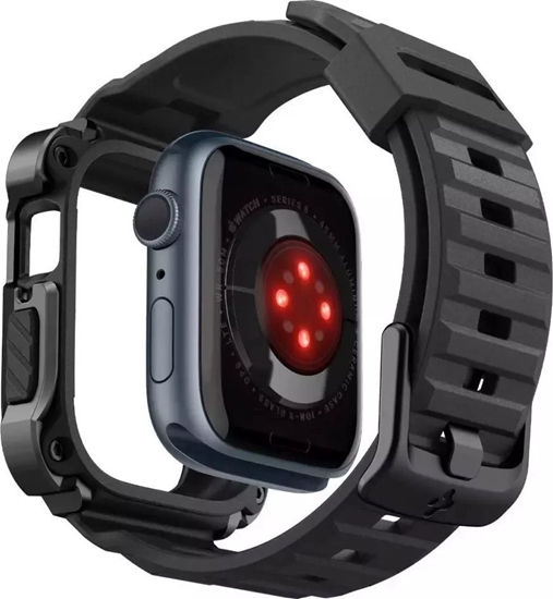 Изображение Spigen Pasek Spigen Tough Armor "Pro" do Apple Watch 7/8 (45mm) Metal Black