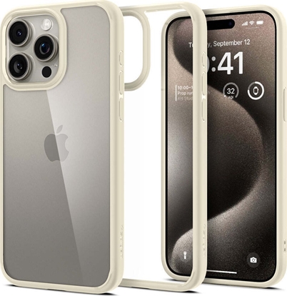 Attēls no Spigen Spigen Crystal Hybrid, mute beige - iPhone 15 Pro Max