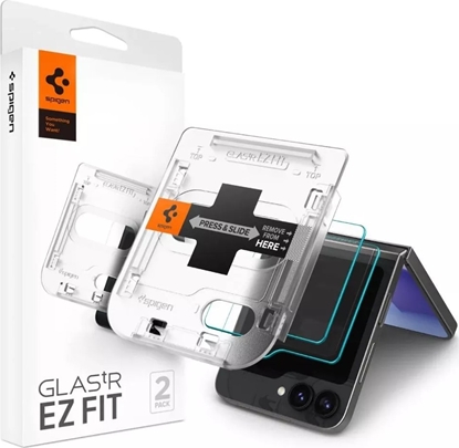 Attēls no Spigen Spigen Glas.TR EZ Fit 2-Pack - Szko hartowane do Samsung Galax Z Flip 6 (2 sztuki)