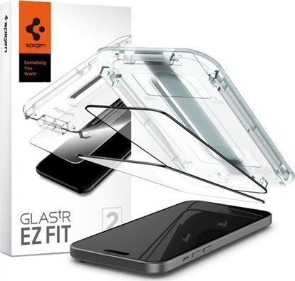 Attēls no Spigen Spigen Glass tR EZ Fit 2 Pack, FC Black - iPhone 15 Plus