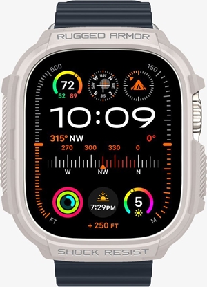 Attēls no Spigen Spigen Rugged Armor - Obudowa do Apple Watch Ultra 1/2 49 mm (Dune Beige)