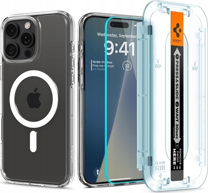 Attēls no Spigen Spigen Ultra Hybrid MagSafe, white + Glass tR EZ Fit Pack - iPhone 16 Pro Max