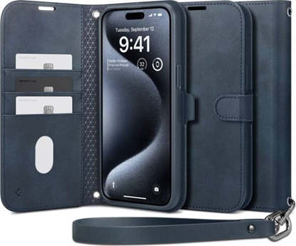 Attēls no Spigen Spigen Wallet S Pro, navy - iPhone 15 Pro Max