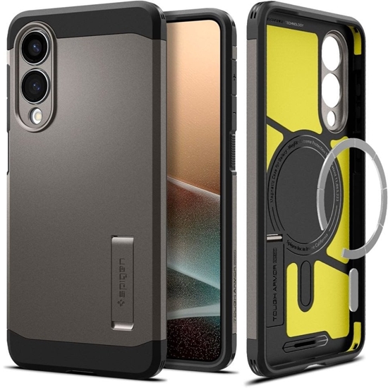 Изображение Spigen Tough Armor MagSafe - Etui do Samsung Galaxy S25 Edge (Gunmetal)
