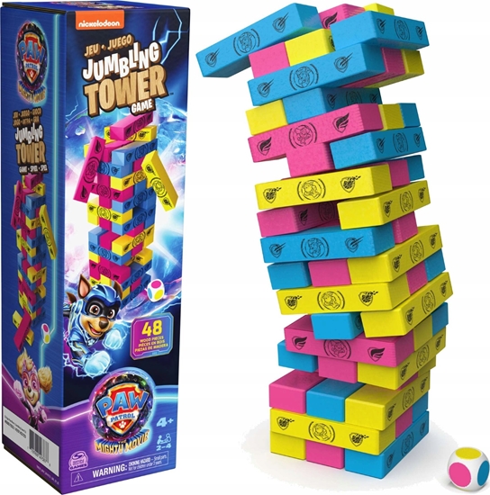 Picture of Spin Master Gra Taczca Wiea Psi Patrol Mighty Movie Jenga