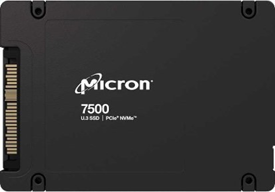 Picture of SSD|MICRON|SSD series 7500 PRO|1.92TB|NVMe|NAND flash technology TLC|Write speed 2700 MBytes/sec|Read speed 6800 MBytes/sec|Form Factor U.3|TBW 3504 TB|MTBF 2000000 hours|MTFDKCC1T9TGP-1BK1DABYYR