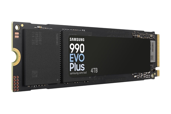 Picture of SSD|SAMSUNG|990 EVO Plus|4TB|M.2|PCIe Gen5|NVMe|TLC|Write speed 6300 MBytes/sec|Read speed 7250 MBytes/sec|2.38mm|TBW 2400 TB|MZ-V9S4T0BW