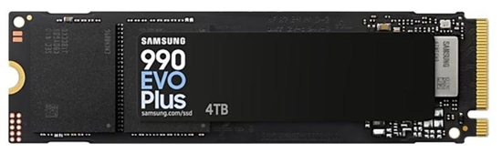 Изображение SSD|SAMSUNG|990 EVO Plus|4TB|M.2|PCIe Gen5|NVMe|TLC|Write speed 6300 MBytes/sec|Read speed 7250 MBytes/sec|2.38mm|TBW 2400 TB|MZ-V9S4T0BW