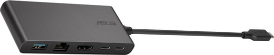 Picture of Asus Dual 4K USB-C Dock DC201 | Ethernet LAN (RJ-45) ports 1 | USB 3.0 (3.1 Gen 1) Type-C ports quantity 3 | HDMI ports quantity 1
