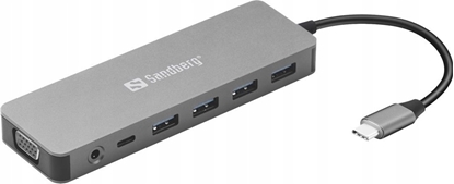 Attēls no Stacja/replikator Sandberg 13w1 Travel Dock USB-C (136-45)
