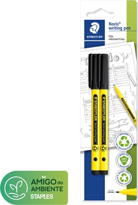 Attēls no Staedtler STAEDTLER Fineliner Noris writing pen 0,6mm 2Stk. schwarz retail