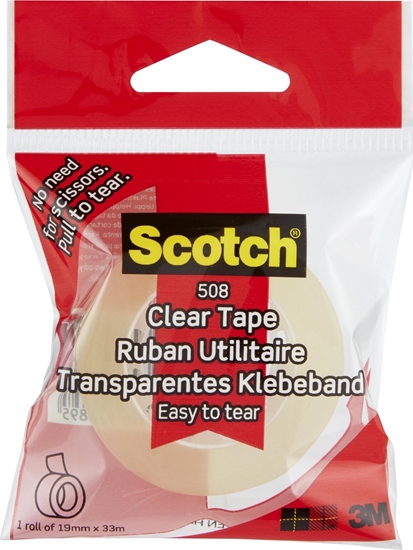 Picture of Staples Tama klejca Scotch 508 19mmx33m przezroczysta óta