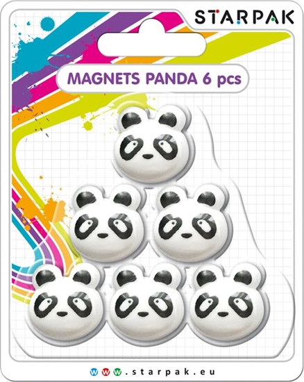Picture of Starpak Magnes Ksztat Panda Opakowanie 6 Sztuk (24/144 - PANDA MAGN)