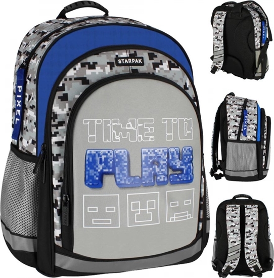 Picture of Starpak PLECAK PIXEL SZARY STK-14 PB1/12